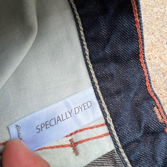 Eddie Bauer Mens Straight DK Indigo Denim Jeans - Picture 8 of 11